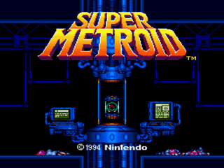 Super Metroid Hard Title Screen